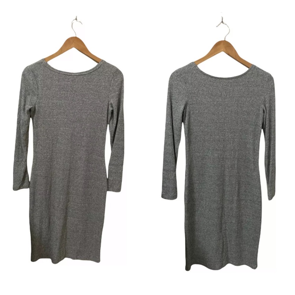 Target Midi Sweater Dress Marl Gray